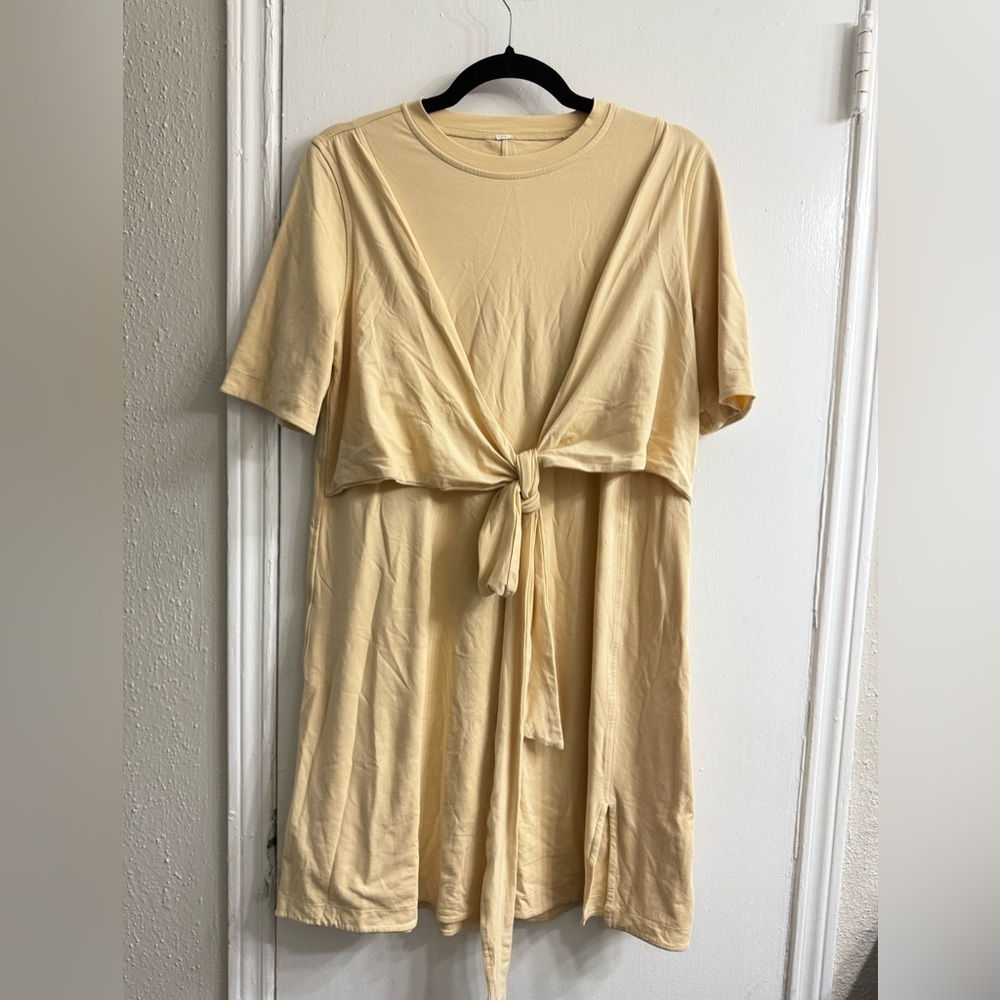 Lululemon Cotton Wrap-Front T-Shirt Dress - Picture 5 of 9